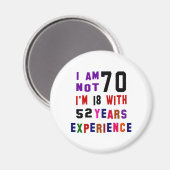 私は70歳ではない マグネット (正面/裏面)