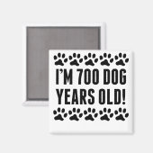 私は700歳の犬 マグネット (正面/裏面)