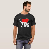 私は70s暗闇を愛します tシャツ (正面フル)