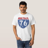 私は76を憎みます Tシャツ (正面フル)