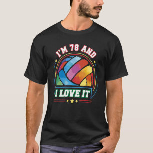 私は78歳で、私はそれを愛するバレーボールスポーツ78th Birt Tシャツ