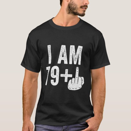 私は79プラス中指80番 Tシャツ (正面)