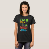 私は8で、今日の8誕生日科学の実験をする Tシャツ (正面フル)