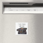 私は8トラックテープ古いおもしろい編集可能な名前ギフトである マグネット (インサイチュ (食洗機))