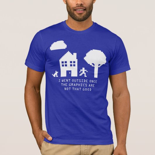 私は8ビットTシャツを1回外に出た Tシャツ (正面)