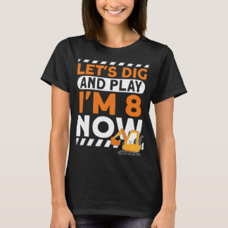 私は8日建築8th誕生日キッズショバト tシャツ