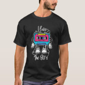 私は80のカセットテープ80年代の音楽レトロが大好き Tシャツ (正面)