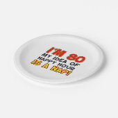 私は80ハッピーアワーは昼寝80紙プレート ペーパープレート (アングル)