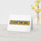 私は80年代が大好き カード (黄色い花)