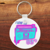 私は80年代が大好き キーホルダー (正面)