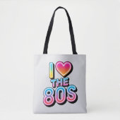 私は80年代が大好き トートバッグ (正面)