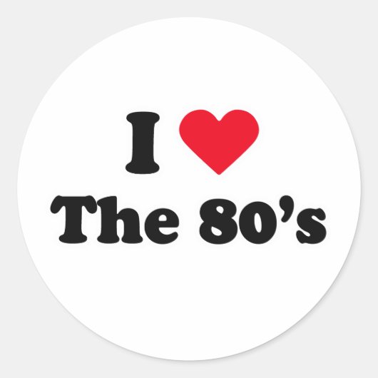 私は80年代が大好き ラウンドシール (正面)