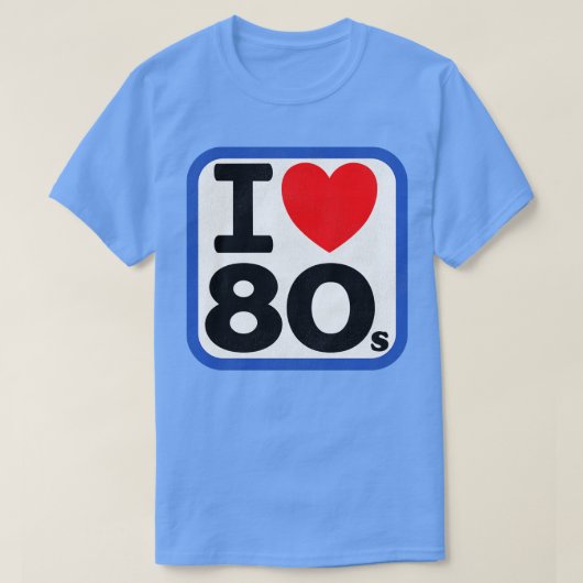 私は80年代が大好き Tシャツ (デザイン正面)