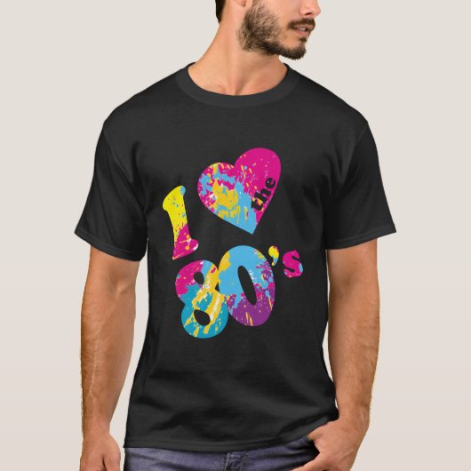 私は80年代が大好き Tシャツ (正面)