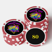 私は80年代が本当に好きなんだ ポーカーチップ (積み重ね)