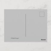 「私は80年代が♥」レトロな雰囲気のポストカード ポストカード (裏面)