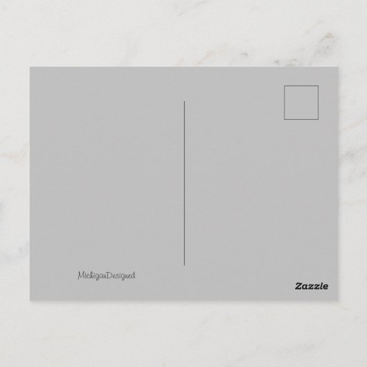 「私は80年代が♥」レトロな雰囲気のポストカード ポストカード (裏面)