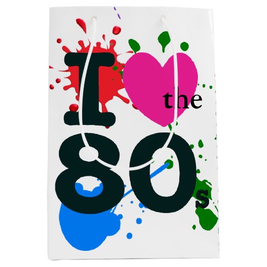 私は80年代のハート ミディアムペーパーバッグ (正面)