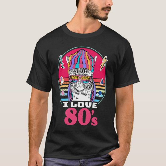私は80年代のレトロヴィンテージ80年代スタイル1980 Tシャツ (正面)