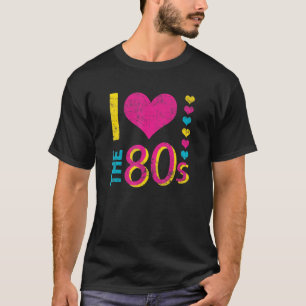 私は80年代のレトロ・おもしろいパーティー80代の衣装が大好き Tシャツ