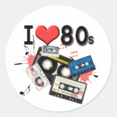 私は80年代の複数の製品が大好き厳選された ラウンドシール (正面)