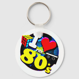 私は80年代を愛します キーホルダー