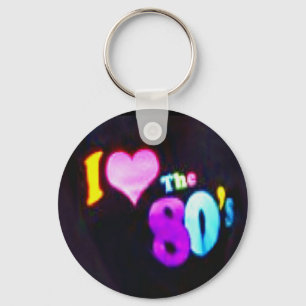 私は80年代を愛します キーホルダー