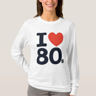 私は80年代を愛します Tシャツ