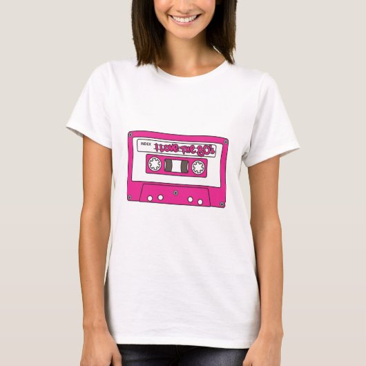 私は80年代を愛します Tシャツ (正面)