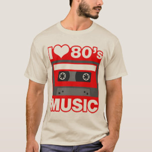 私は80年代音楽を愛します Tシャツ