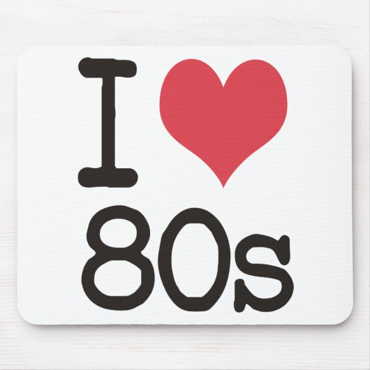私は80sプロダクト及びデザインを愛します! マウスパッド (正面)