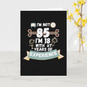 私は85ではない私は18の経験の67と – のために85 カード (黄色い花)