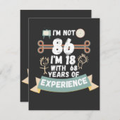 私は86ではない私は18の経験の68を持つ – のために86 bi シーズンカード (正面/裏面)