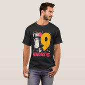 私は9パンダスティックパンダピーお祝い9位 Tシャツ (正面フル)