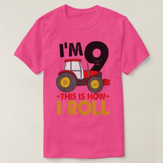私は9私のトラックの転が誕生日のWomeのおもしろい方法 Tシャツ (デザイン正面)
