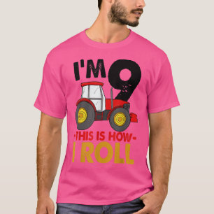私は9私のトラックの転が誕生日のWomeのおもしろい方法 Tシャツ