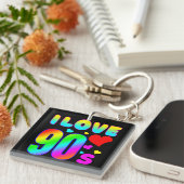 私は90年代が大好き キーホルダー (正面右)