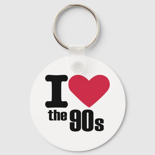 私は90年代が大好き キーホルダー (正面)