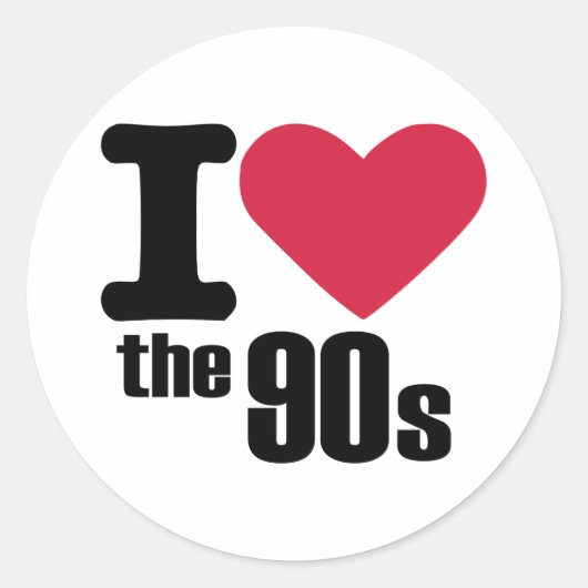 私は90年代が大好き ラウンドシール (正面)