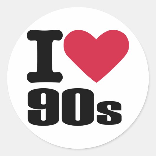 私は90年代が大好き ラウンドシール (正面)