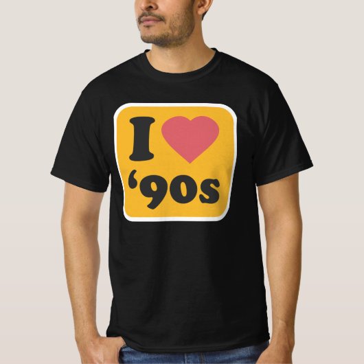 私は90年代が大好き Tシャツ (正面)