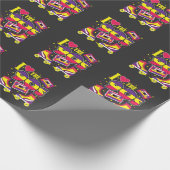 私は90 Tシャツ-レトロ90er --を愛します ラッピングペーパー (角)