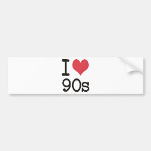 私は90sプロダクト及びデザインを愛します! バンパーステッカー
