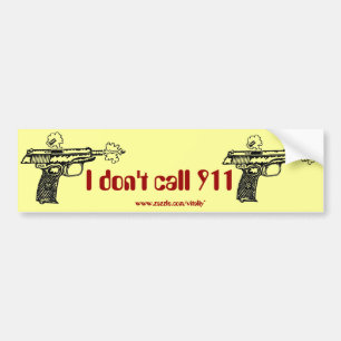 私は911撃つ銃をおもしろいなバンパーステッカーと呼びません バンパーステッカー