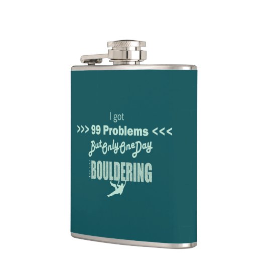 私は99問題得が、ある日のボルダリングに行く フラスク (左)