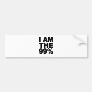 私は99%才です(ウォールストリートを占めて下さい) バンパーステッカー