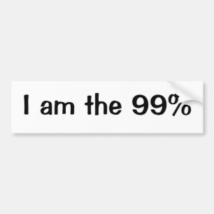 私は99%才です バンパーステッカー