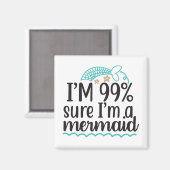 私は99%確かに私は人魚 マグネット (正面/裏面)