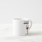 私は、あなたのボールに住んでいた、名前をカスタムするパパ エスプレッソカップ (正面右)