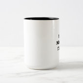 私は[あなたの名前] 「Sのコーヒー・マグはです(カスタマイズ可能な) ツートーンマグカップ (中央)